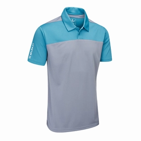 Lightweight Material Stuburt Sport Tech Leyburn Polo Shirt - Storm