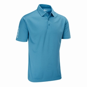 Breathable Layer Stuburt Sport Tech Polo Shirt - Blue Steel