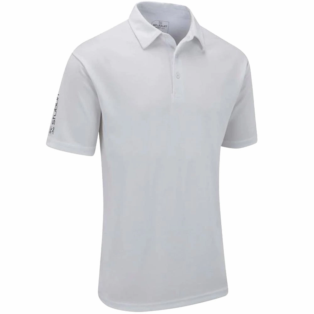 Stuburt Sport Tech Polo Shirt - White Comfortable Stretch