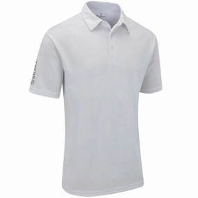Stuburt Sport Tech Polo Shirt - White Comfortable Stretch