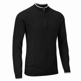 Stuburt Vapour Casual 1/2 Zip Lined Sweater - Black men Outdoor Relaxed