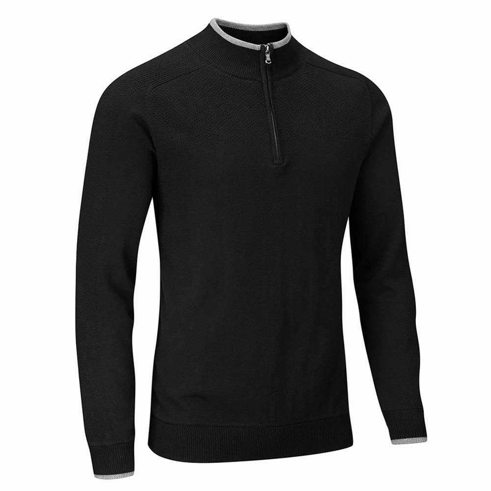 Stuburt Vapour Casual 1/2 Zip Lined Sweater - Black men Outdoor Relaxed