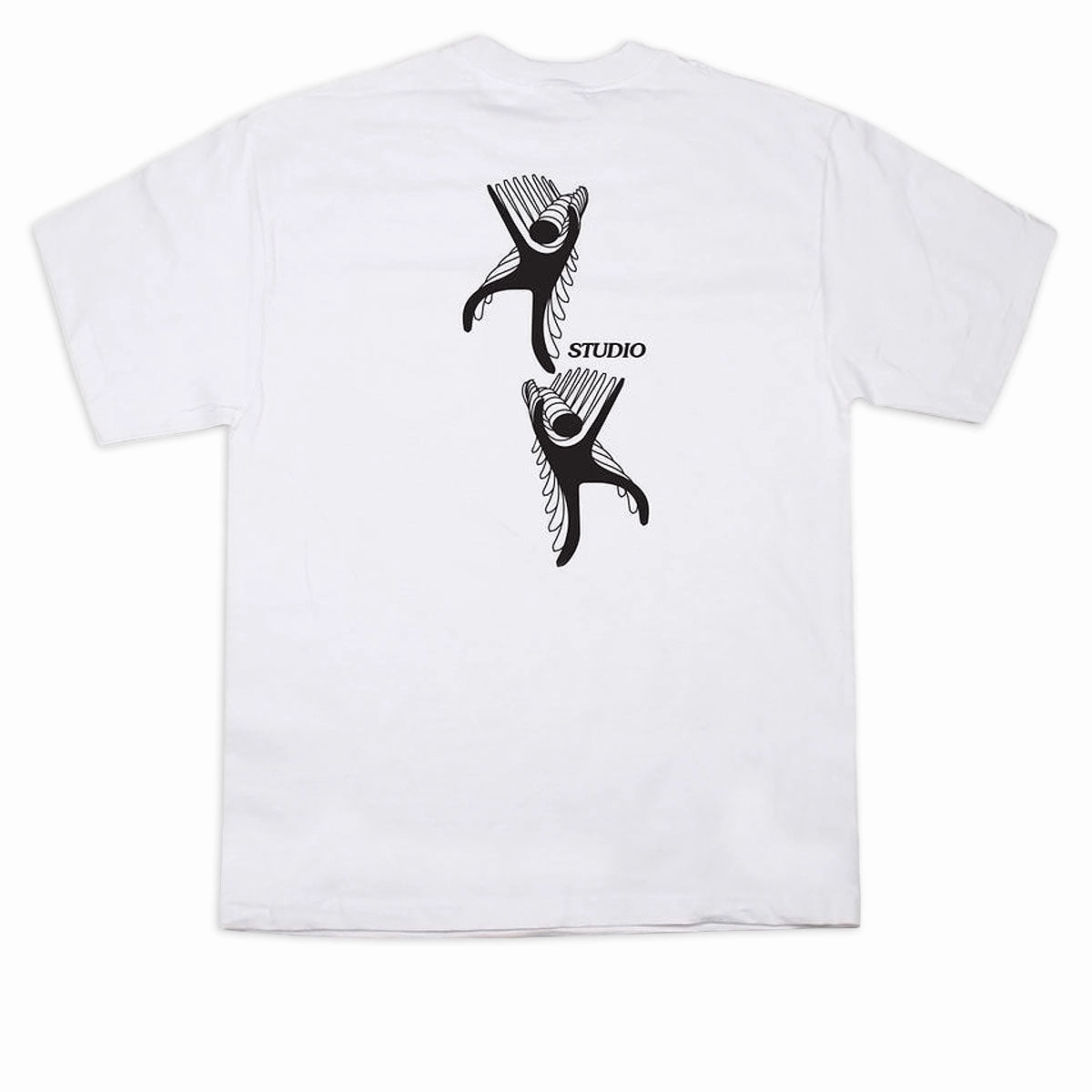 Matte Look Summer Casual Studio Body Roll T-Shirt - White