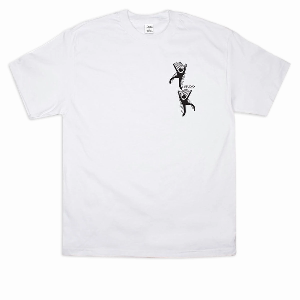 Studio Body Roll T-Shirt - White AntiStaticFinish Smart Comfort