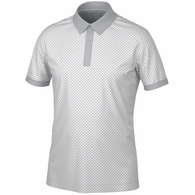 Breathable Layer Daily Outfit Style Galvin Green Mate Polo Shirt - White/Cool Grey