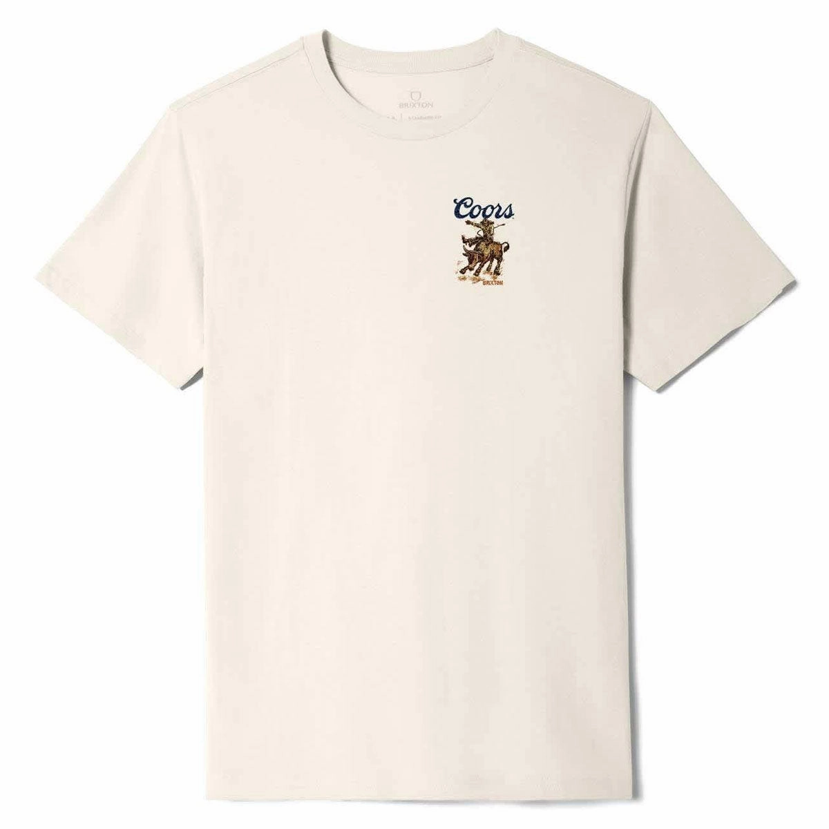 Brixton x Coors Bound T-Shirt - Cream Versatile Style