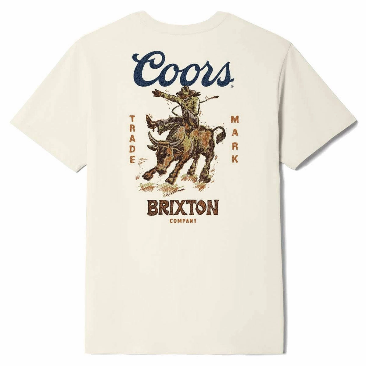 Brixton x Coors Bound T-Shirt - Cream Daily Comfort Style