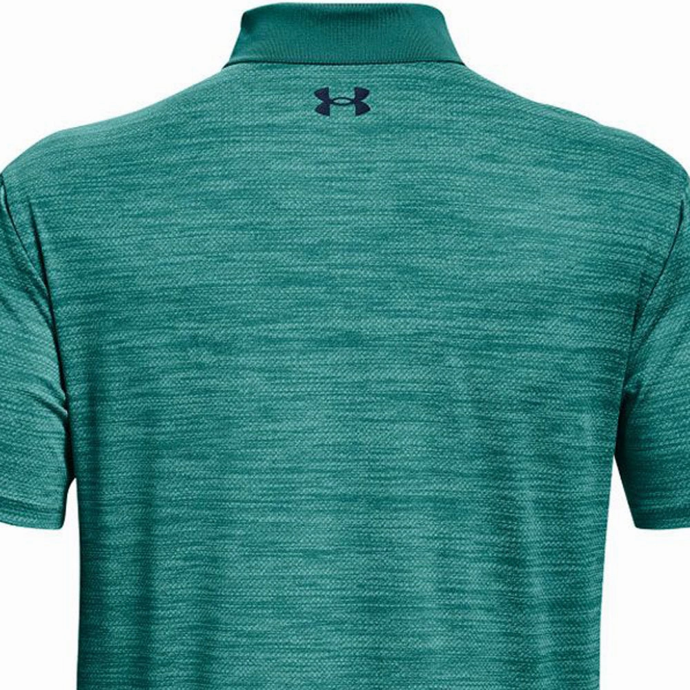 Cross Grain Knit Slim Silhouette Under Armour Performance Polo Shirt 2.0 - Cerulean/Academy