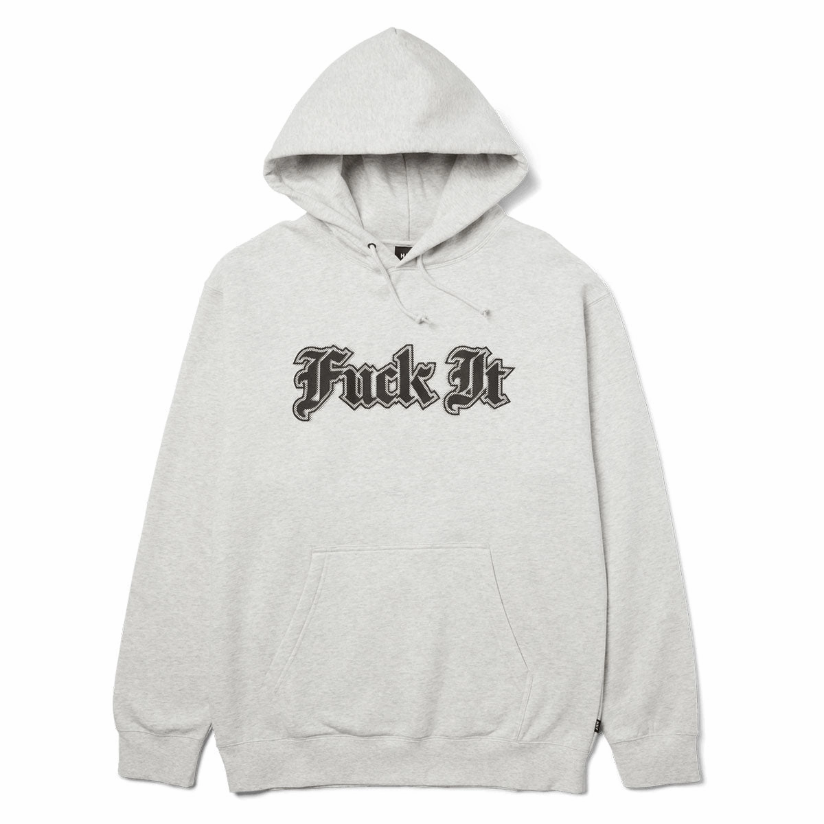 HUF Ives Hoodie - Ash Embroidered Logo urban vibe