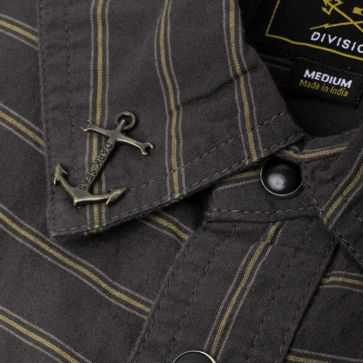 Dark Seas Kimbro Long Sleeve Shirt - Black Weekend Outing