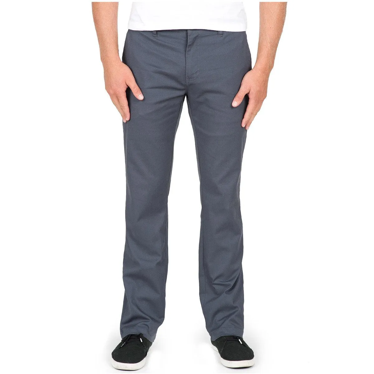 Relaxed Comfort Look Versatile Fashion Volcom Frickin Modern Stretch Chino Pants - Charcoal