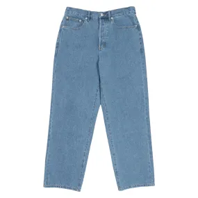 Obey Classic Baggy Denim Jeans - Medium Stonewash Light Indigo tailored look
