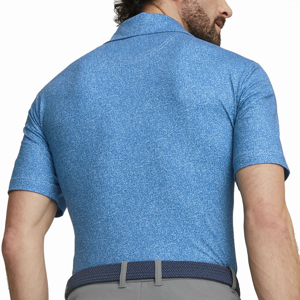 Puma Cloudspun Primary Polo Shirt - Lake Blue Smart Fit Active Comfort Wear