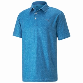 Formal Elegance Puma Cloudspun Primary Polo Shirt - Lake Blue