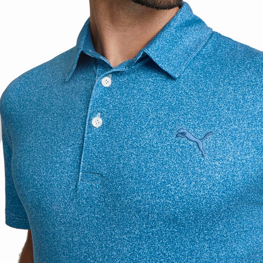 Outdoor Style Trend Puma Cloudspun Primary Polo Shirt - Lake Blue