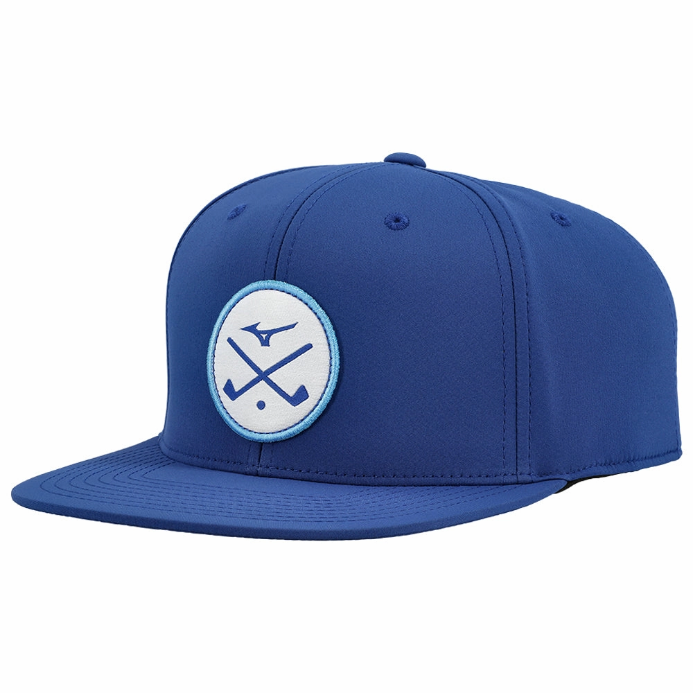 Non-Fading Mizuno Crossed Clubs Snapback Cap - Royal