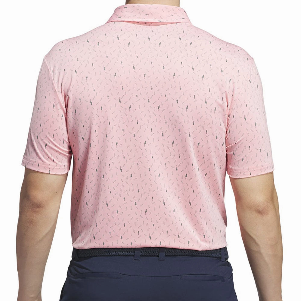 Chilly Day Wear adidas Ultimate365 Allover Print Polo Shirt - Semi Pink Spark