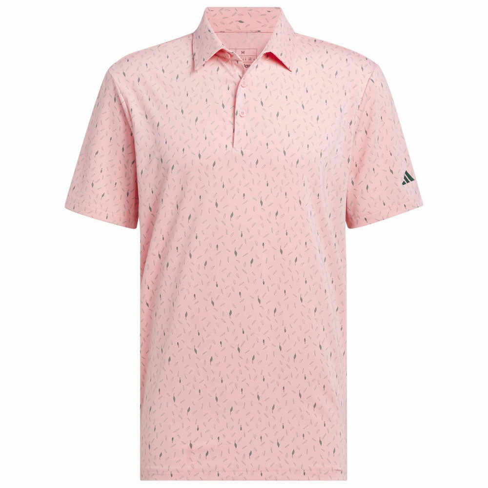 Wear Resistant Fabric Chic Comfort Wear adidas Ultimate365 Allover Print Polo Shirt - Semi Pink Spark