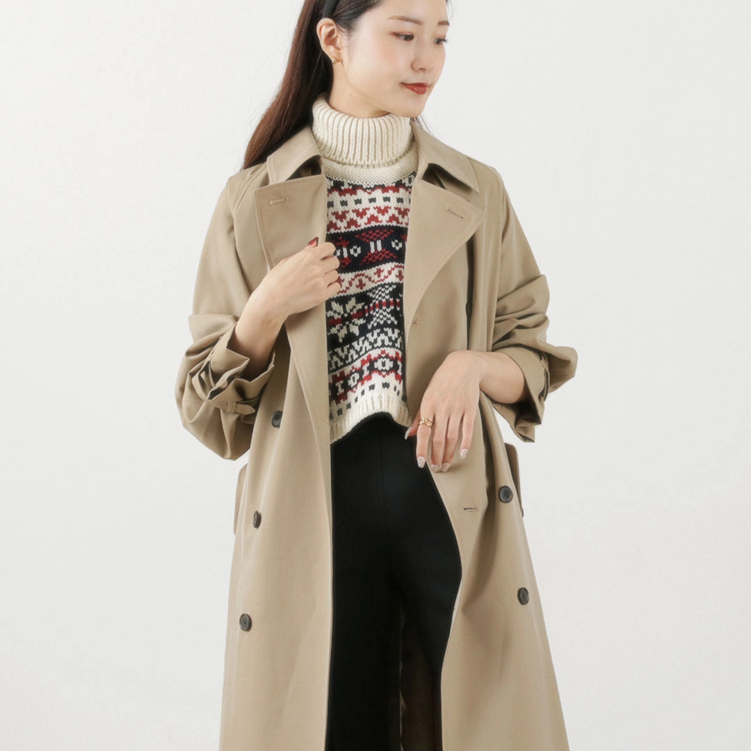ErgonomicSleeveCut Minimalist Style MACKINTOSH PHILOSOPHY GREY LABEL / Trench Coat
