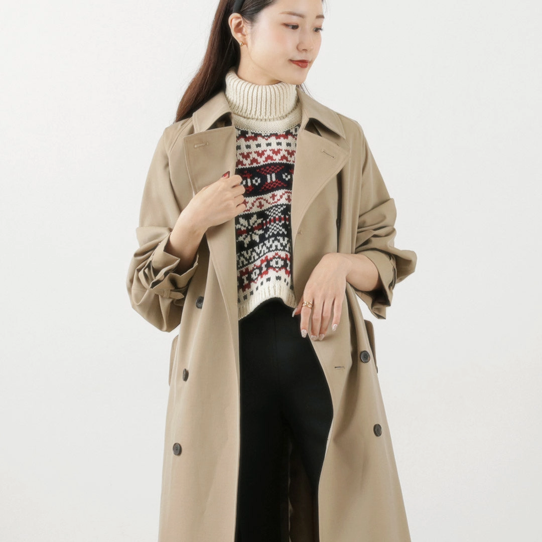 MACKINTOSH PHILOSOPHY GREY LABEL / Trench Coat Layer Friendly Shape Modern Minimal