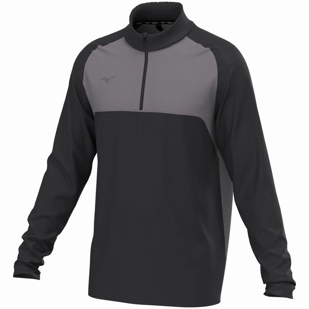 Mizuno Contrast 1/4 Zip Pullover - Black product neutral versatility Fashion Relaxed