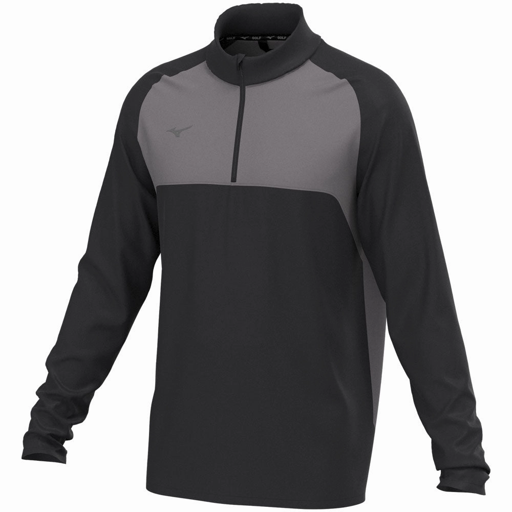 Mizuno Contrast 1/4 Zip Pullover - Black active top