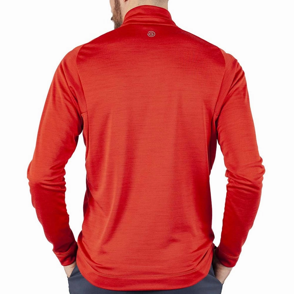 Galvin Green Dixon Insula 1/4 Zip Pullover - Red Cozy And Stylish product tropical vibrancy