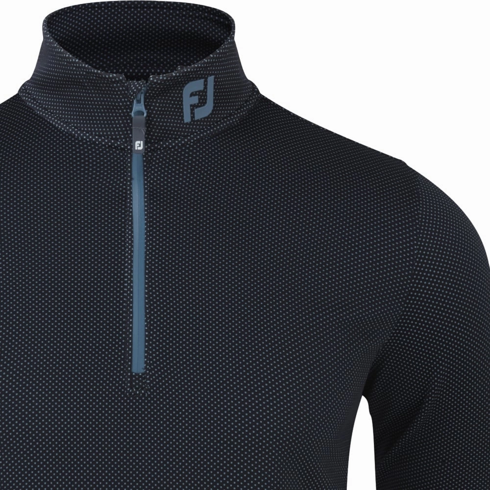 FootJoy ThermoSeries 1/2 Zip Pullover - Navy/Slate Daily Chic