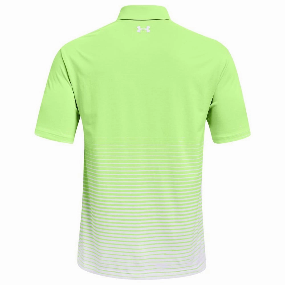 Under Armour Playoff 2.0 Polo Shirt - Summer Lime/White Travel Trend Weekend Comfort