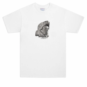 Cozy and Fashionable Sci-Fi Fantasy Pre-Colombian T-Shirt - White