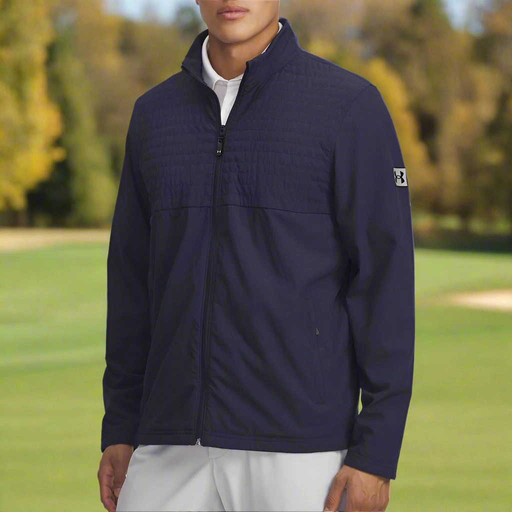 Under Armour Drive Pro Full Zip Pullover - Midnight Navy/Black Stylish Fashion Layers