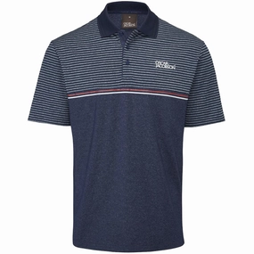 Comfy Look Oscar Jacobson Whitby Polo Shirt - Navy Marl