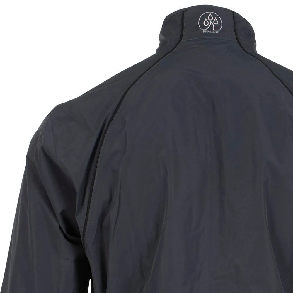 Refined Casual Collar Stabilization System ProQuip Aquatec Waterproof Jacket - Charcoal/Black