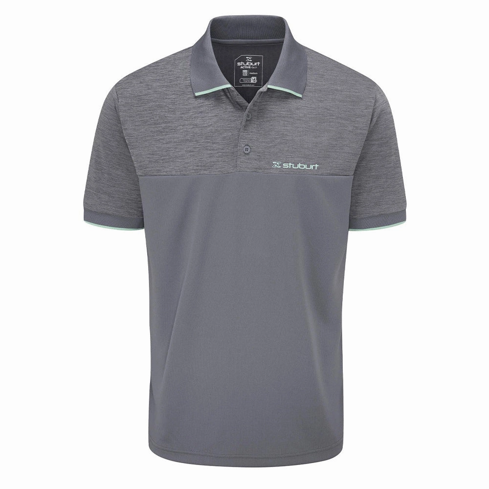 Stuburt Shipley Polo Shirt - Storm Marl Slim Fit Cut