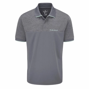 Stuburt Shipley Polo Shirt - Storm Marl Relaxed Fit