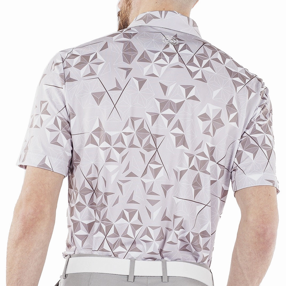 Galvin Green Makai Ventil8  Polo Shirt - Cool Grey/Sharkskin/White cyber monday