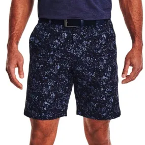 No Slip Gripper Under Armour Drive Printed Shorts - Midnight Navy
