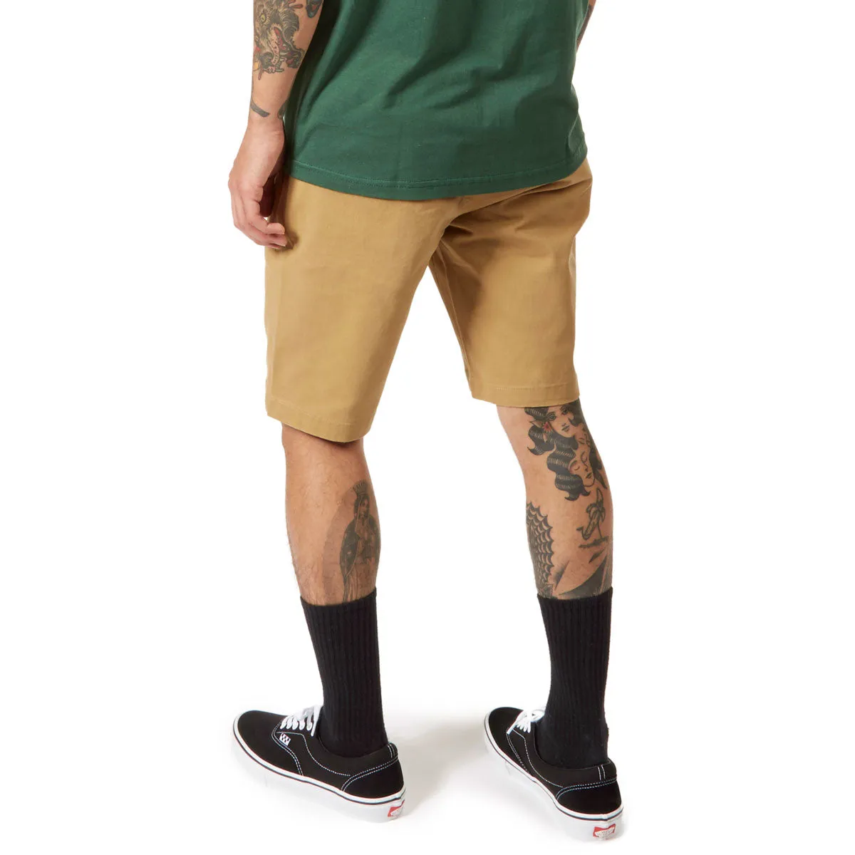 CCS Stretch Chino Shorts - Khaki Unisex Design