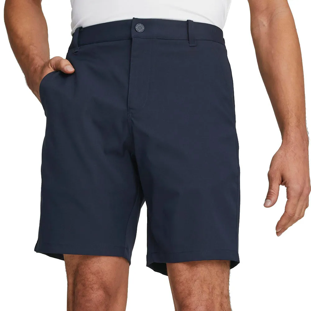 transportation industry Abrasion Defying Knee Patches Puma Dealer 8" Shorts - Navy Blazer