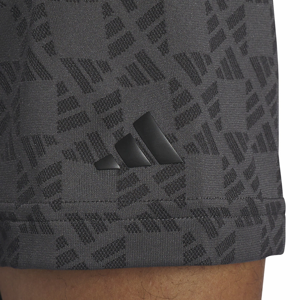 Non Fading Material ZeroDistressFinish adidas Ultimate365 Tour HEAT.RDY Jacquard Polo Shirt - Black