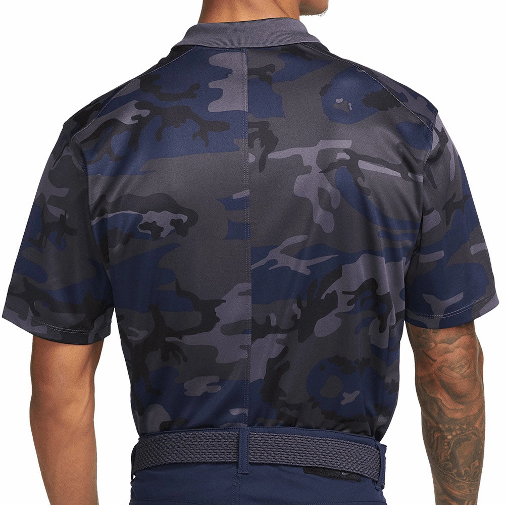 Temperature Control Fabric Breathable touch Nike Dri-FIT Victory  Camo Polo Shirt - Gridiron/Gridiron/White