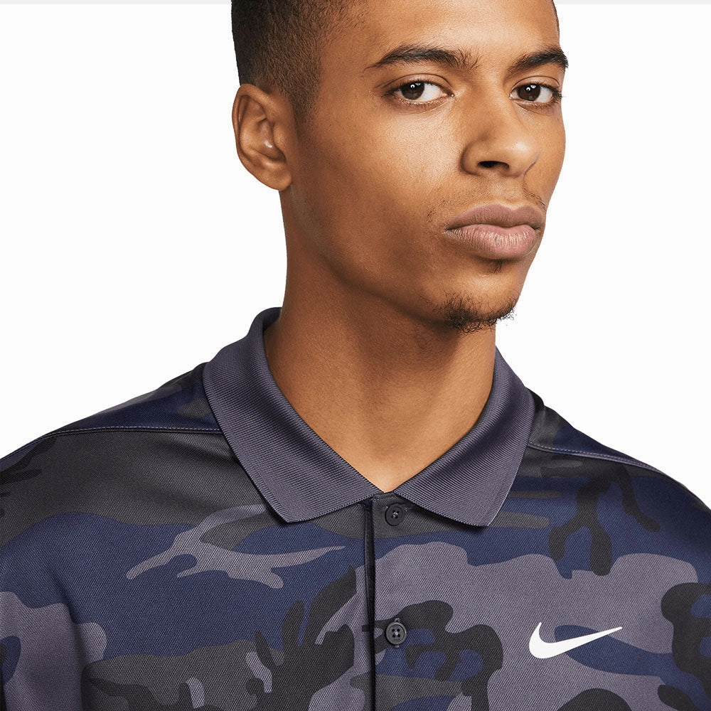 Nike Dri-FIT Victory  Camo Polo Shirt - Gridiron/Gridiron/White Classic Comfort BiodegradableMaterial