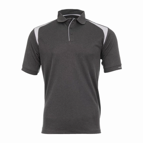 Stylish and Cozy NoSideSeam ProQuip Technical Panel Golf Polo Shirt - Grey
