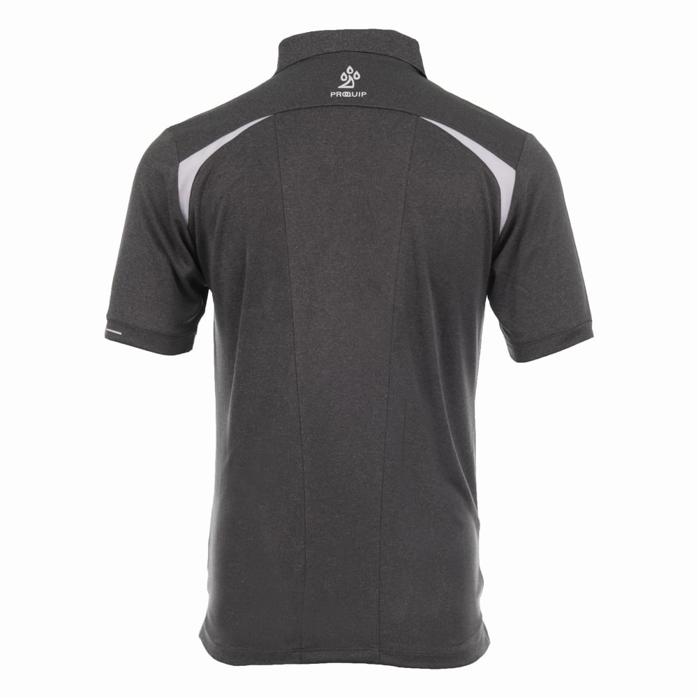 Stylish Essential ProQuip Technical Panel Golf Polo Shirt - Grey