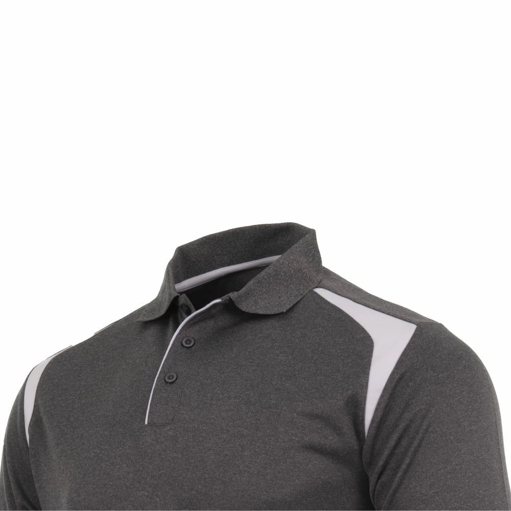 ProQuip Technical Panel Golf Polo Shirt - Grey Comfy Fit Layer Versatile Layering