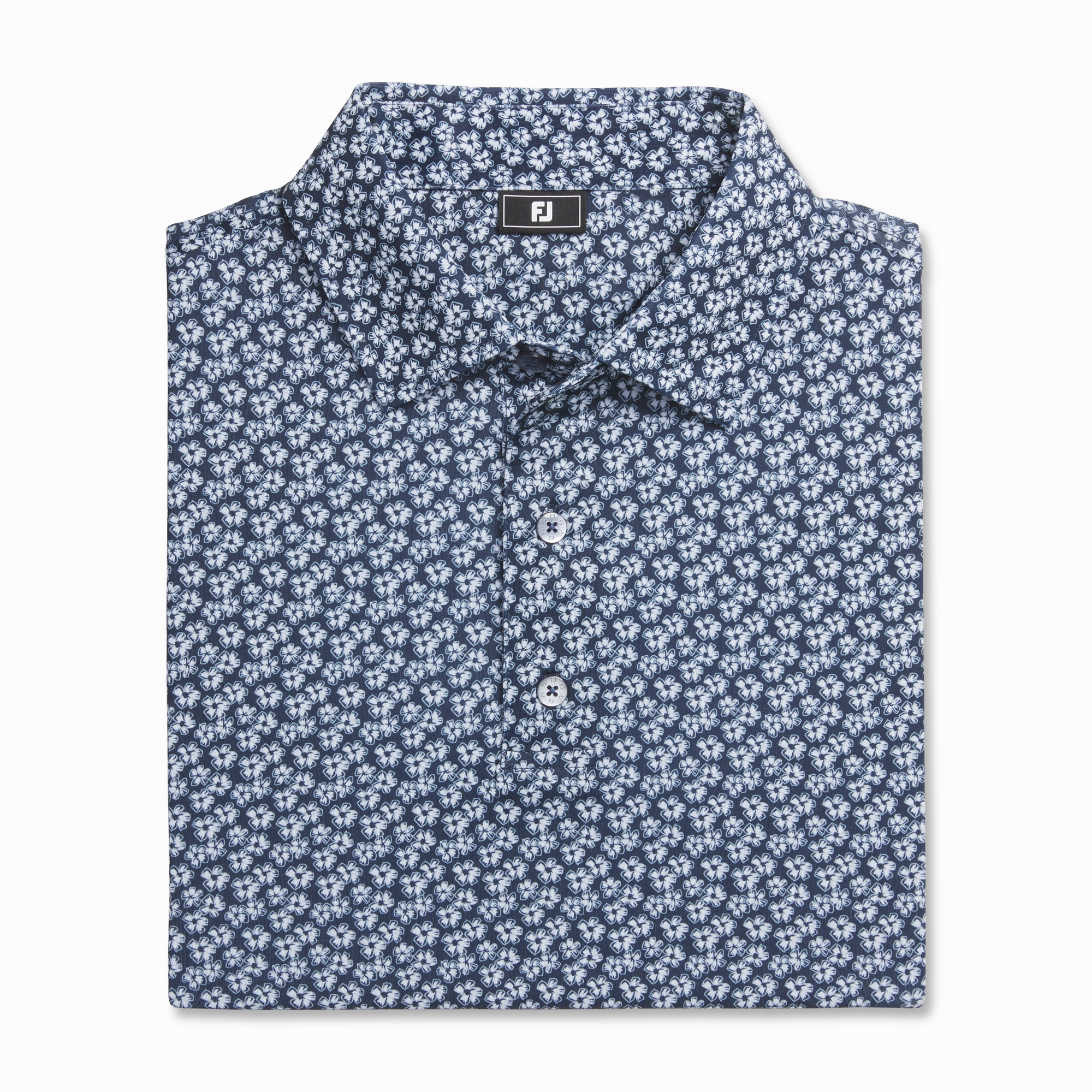 FootJoy Mens Floral Print Polo Refined Layer