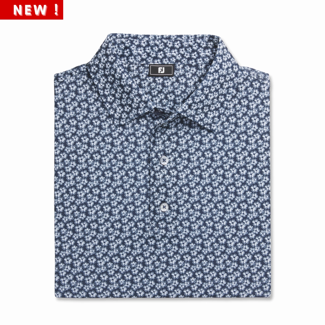 Relaxed Wear FootJoy Mens Floral Print Polo