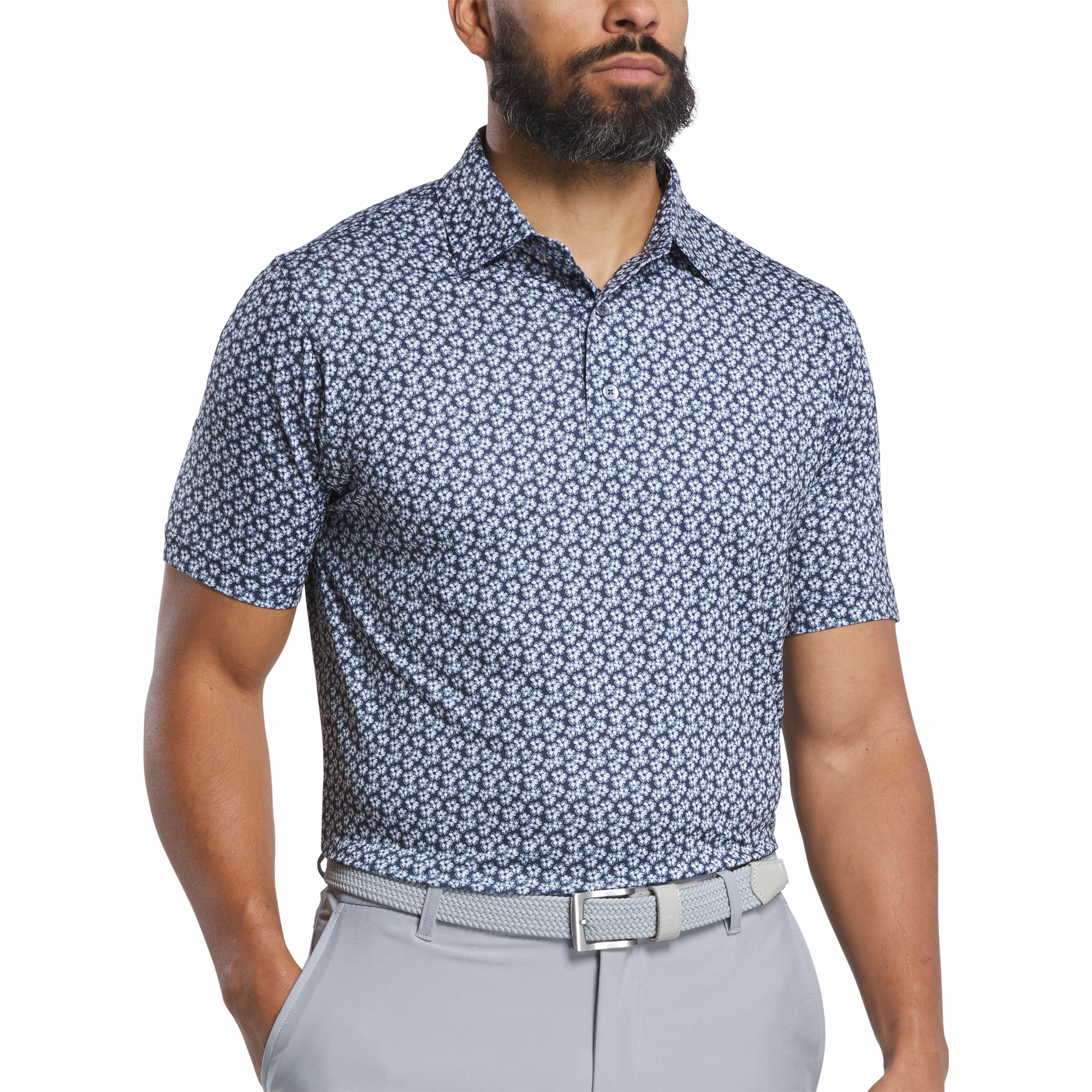 Comfort Fit FootJoy Mens Floral Print Polo