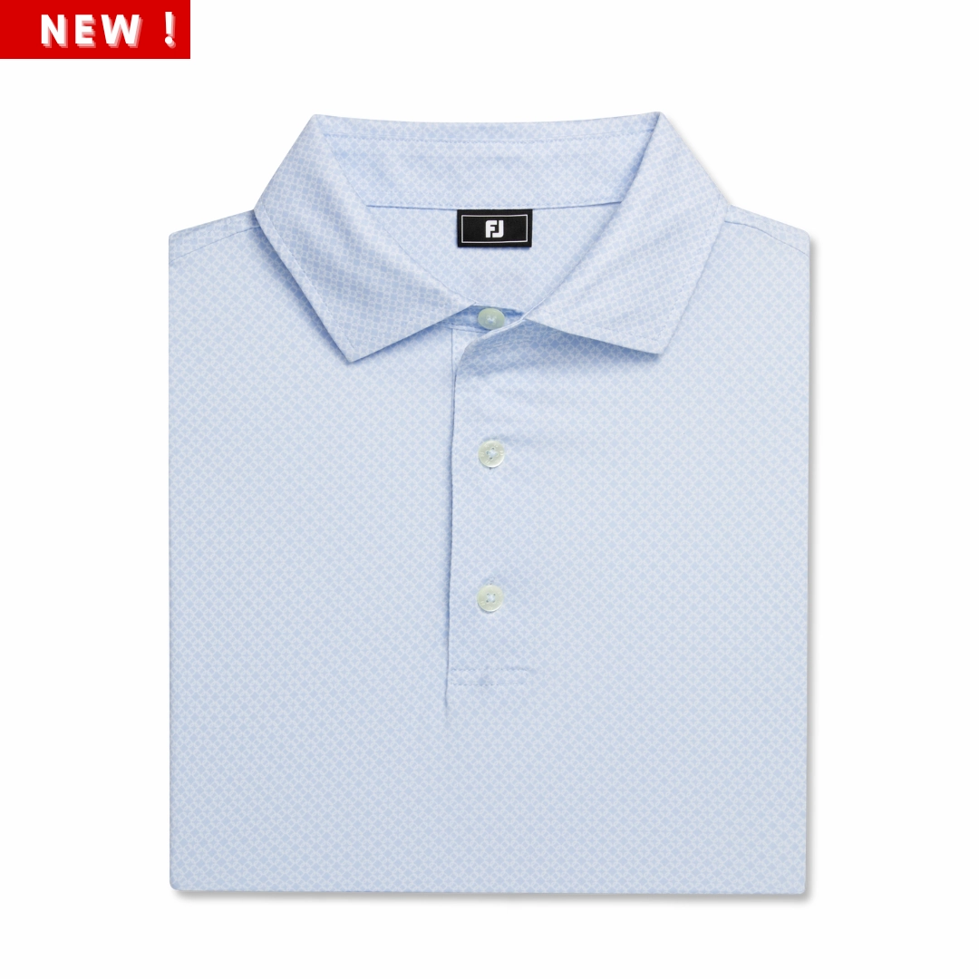 FootJoy Mens Loop Print Polo Professional Comfort Flexible Waistband