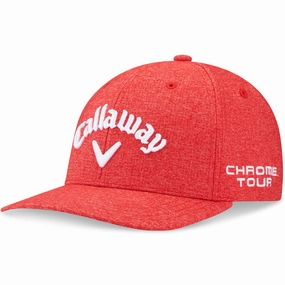 Callaway Tour Authentic Performance Pro Cap - Heather Red Luxury Finish Vibe Friendly